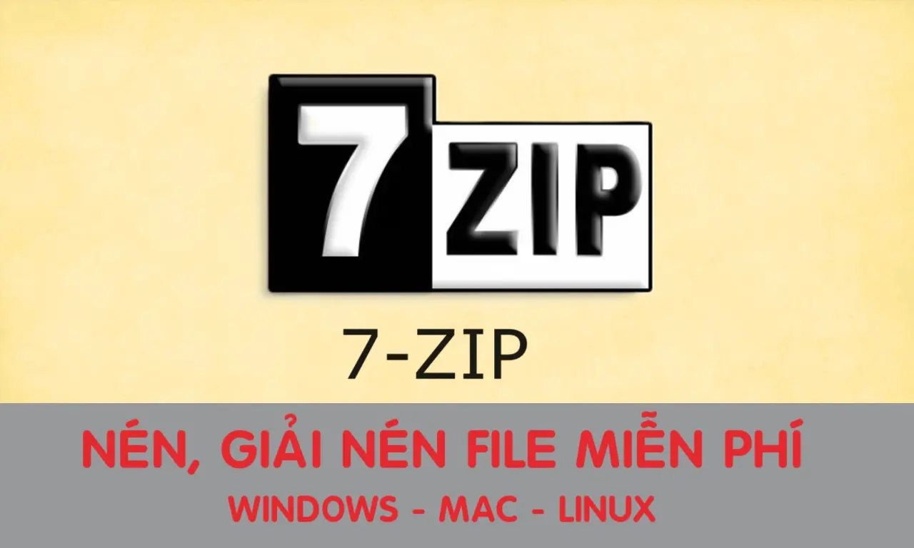 7-Zip - Phần mềm nén, giải nén miễn phí tốt nhất 7ZIPLOGO Jpg