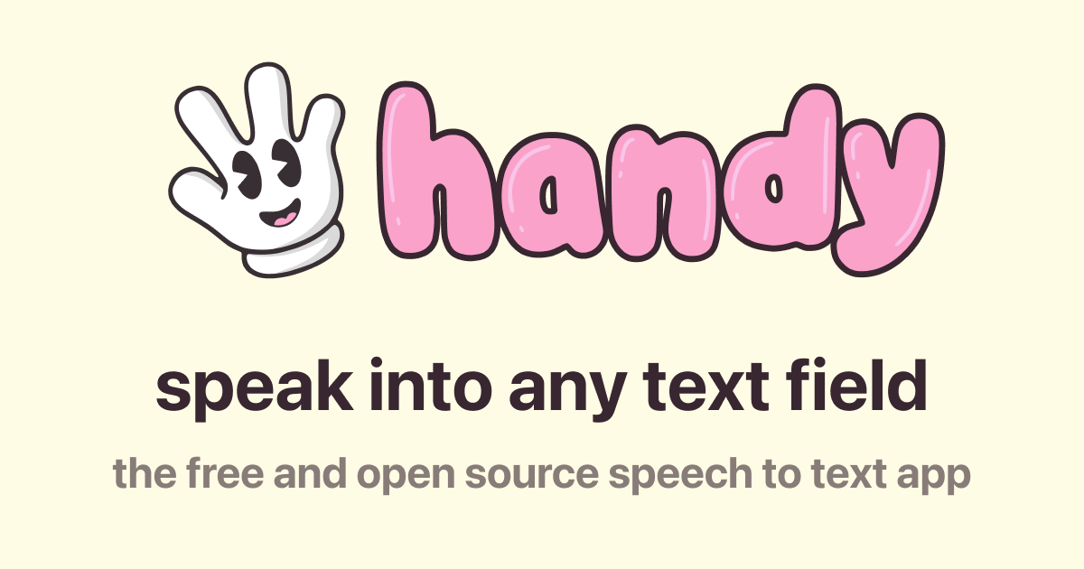 Handy là gì? Ứng dụng chuyển giọng nói thành văn bản chạy offline Handy ứng dụng speech-to-text mã nguồn mở chạy offline