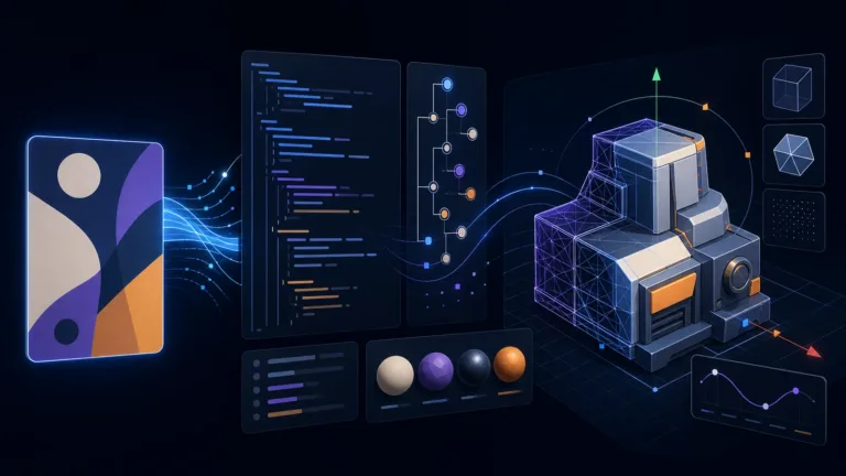 img2threejs: quy trình biến ảnh tham chiếu thành mô hình 3D procedural bằng Three.js