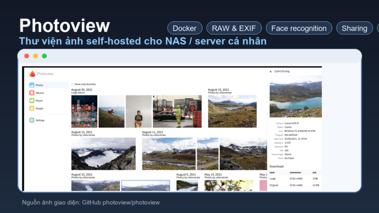 Ảnh minh họa Photoview self-hosted photo gallery