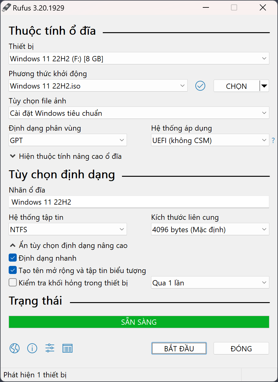 Rufus là gì? Hướng dẫn tạo USB boot Windows và Linux an toàn Giao diện Rufus chọn ISO Windows và cấu hình GPT UEFI