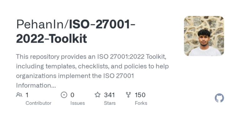Ảnh minh họa từ GitHub: ISO 27001:2022 Toolkit là gì? 20 mẫu triển khai ISMS miễn phí