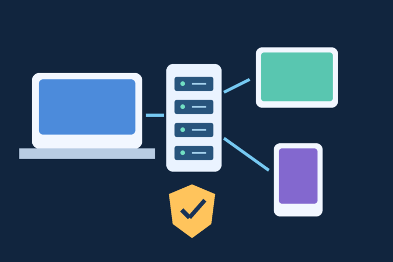 Minh họa gốc về quản trị thiết bị và truy cập từ xa qua gateway