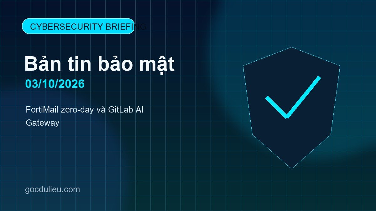 Bản tin bảo mật ngày 03/10/2026: FortiMail zero-day và GitLab AI Gateway cybersecurity briefing 2026 10 03